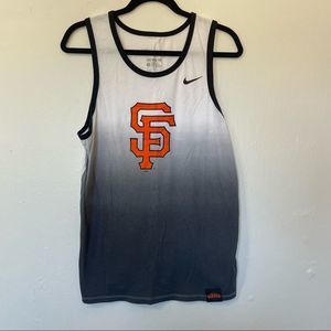 Nike MLB San Francisco Giants SF Genuine Merchandise The Nike Tee Bro Tank Top